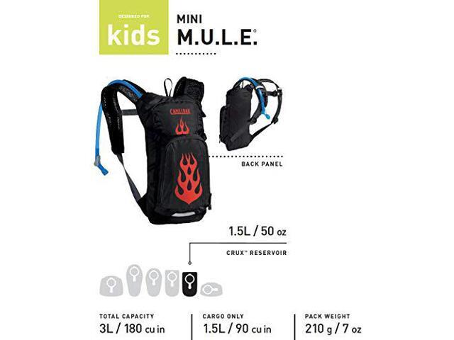 CamelBak Mini M. U.L. E. Kids Hydration Backpack, 50 oz, Camelflage
