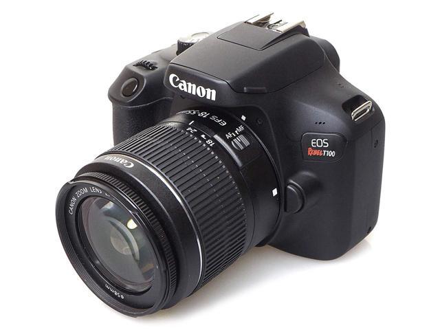 Canon EOS Rebel 4000D Digital SLR Camera with EF-S 18-55mm f/3.5-5.6 DC III Lens Kit (Rebel T100) Pro Accessory Bundle Package Deal: 32gb SD Card...