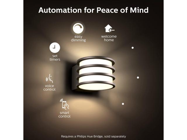 Philips Hue Smart LED White Lucca Outdoor Lantern Weather-proof (Requires a Philips Hue bridge)