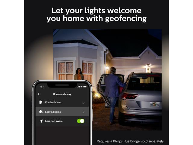 Philips Hue Smart LED White Lucca Outdoor Lantern Weather-proof (Requires a Philips Hue bridge)