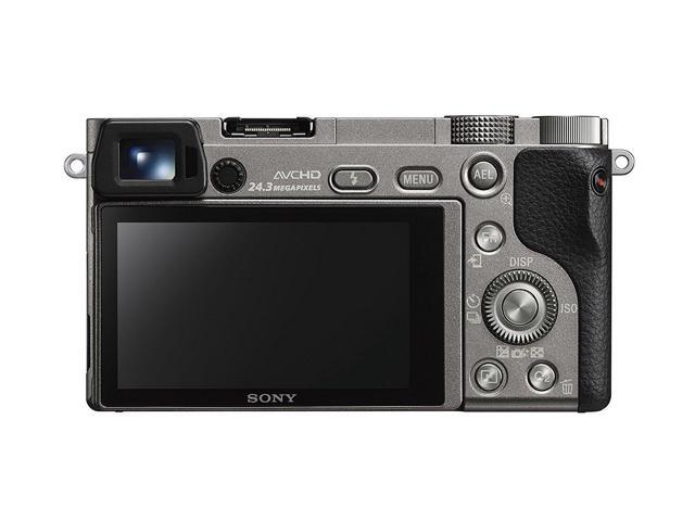 Sony Mirrorless Digital Camera with 3' LCD, Graphite (ILCE-6000/H) (International Model No Warranty) (International Model)
