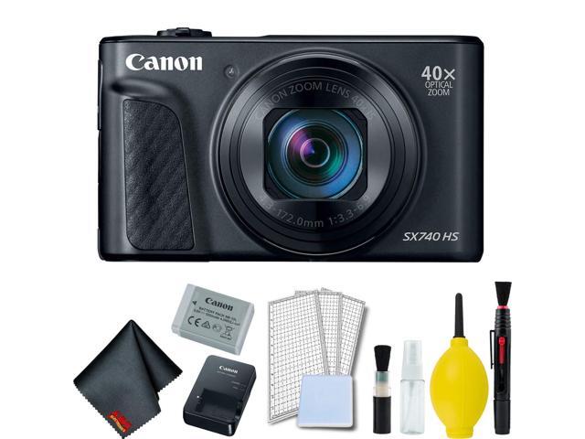 Canon PowerShot SX740 HS Digital Camera (Black) Basic Bundle - Intl Model