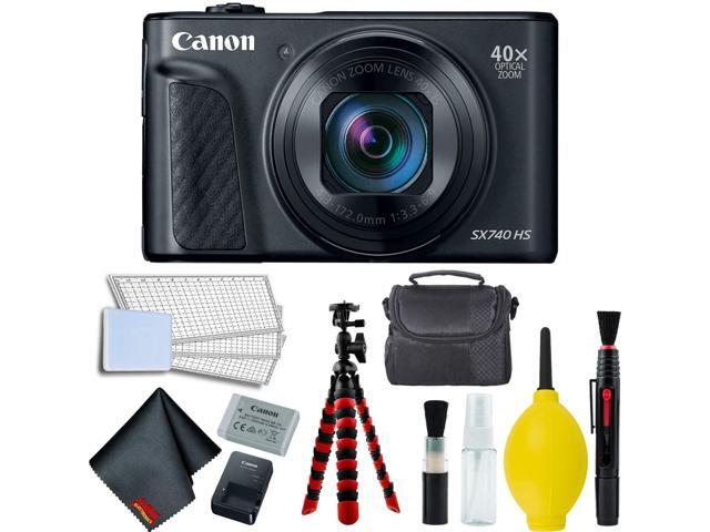 Canon PowerShot SX740 HS Digital Camera (Black) Accessory Bundle - Intl Model