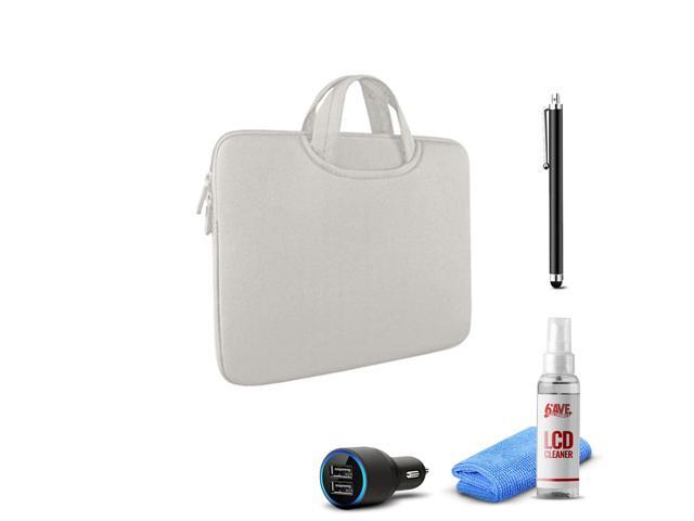Tablet Essential Accessory Bundle with Tofu White Sleeve