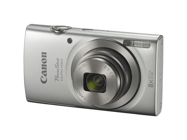 Canon PowerShot ELPH 180 Digital Camera (Silver) + 32GB Card + More Bundle
