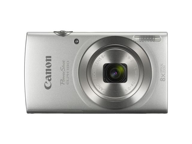 Canon PowerShot ELPH 180 Digital Camera (Silver) + 32GB Card + More Bundle