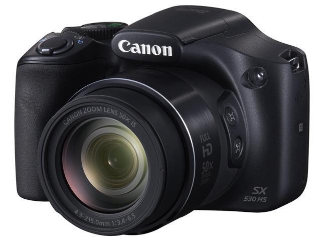Canon PowerShot SX530 HS Digital Point & Shoot Camera, Black International Version (No warranty)