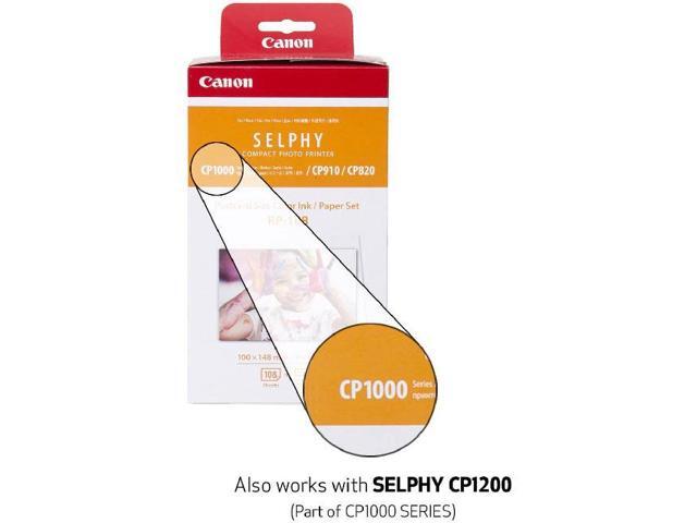 Canon RP-108 High Capacity Color Ink and 432 Sheets For SELPHY Printer (4-Pack)
