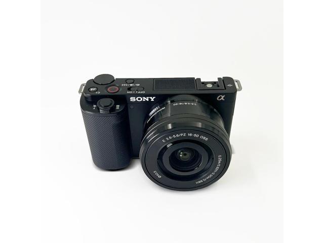 Sony ZV-E10 Mirrorless Camera with 16-50mm Lens, Black #ILCZV-E10L/B