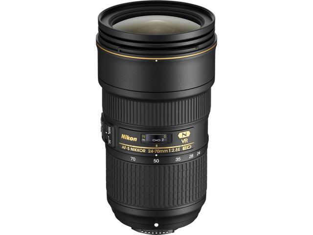 Nikon AF-S 24-70mm f/2.8E ED VR Zoom Lens (20052) Intl Model Bundle