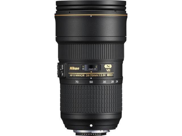 Nikon AF-S 24-70mm f/2.8E ED VR Zoom Lens (20052) Intl Model Bundle
