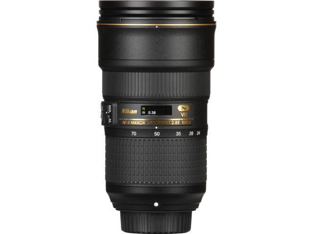 Nikon AF-S 24-70mm f/2.8E ED VR Zoom Lens (20052) Intl Model Bundle