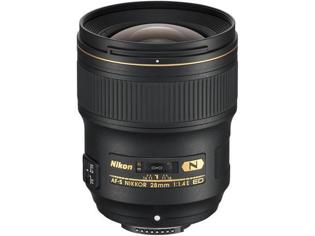 Nikon AF-S 28mm f/1.4E ED Prime Lens (20069) Intl Model Bundle