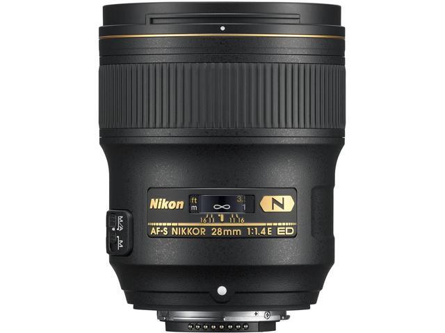 Nikon AF-S 28mm f/1.4E ED Prime Lens (20069) Intl Model Bundle