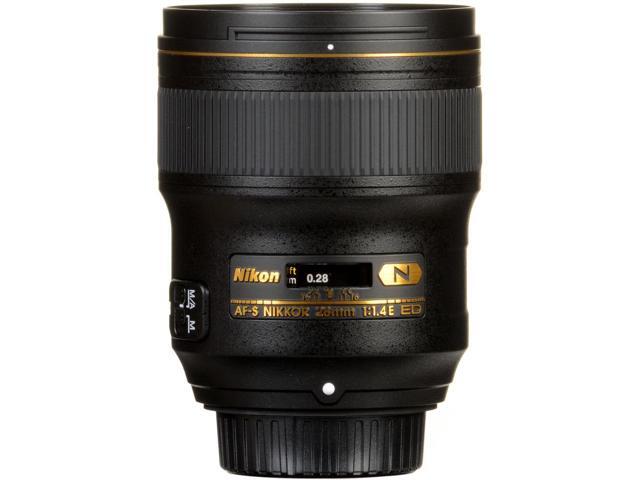 Nikon AF-S 28mm f/1.4E ED Prime Lens (20069) Intl Model Bundle