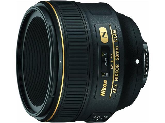 Nikon AF-S 58mm f/1.4G Compact Prime Lens (2210) Intl Model Bundle