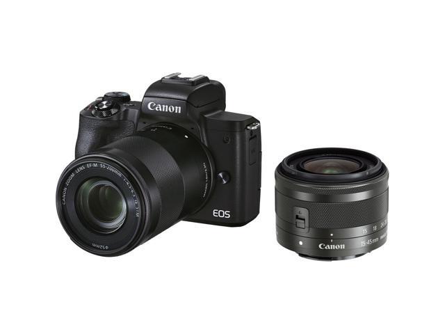 Canon EOS M50 Mark II Mirrorless Camera W/ 15-45mm Lens + 64GB Card Basic Bundle