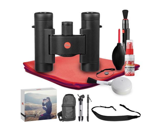 Leica 8x20 Ultravid BR Binocular (Black Rubber) - Exclusive Outdoors Binoculars Kit