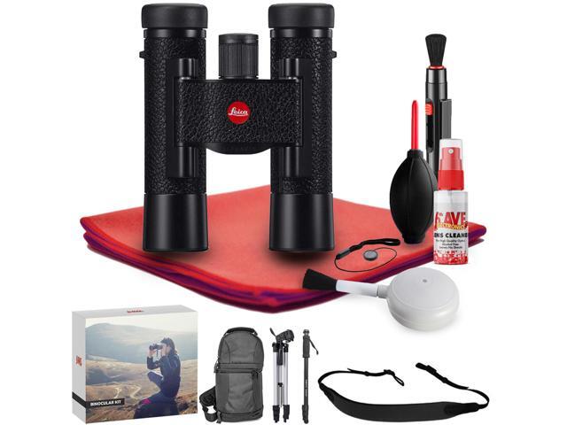 Leica 10x25 Ultravid BR Binocular (Black Rubber) - Exclusive Outdoors Binoculars Kit