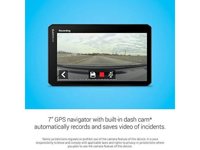 Garmin - DriveCam 76 7" GPS Navigator with Built-In Camera and Built-In Bluetooth - Black - image 4