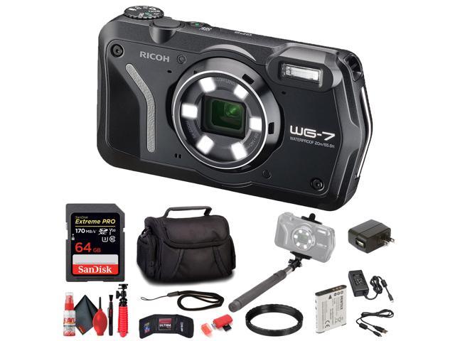 Ricoh 3100 WG-7 Black Authentic Outdoor Camera with Accessories