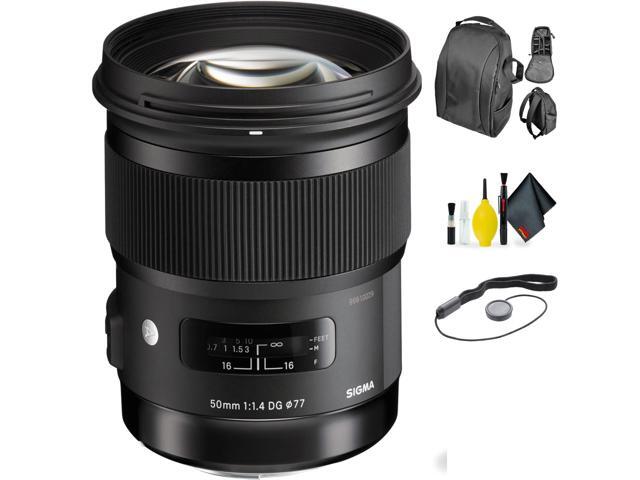 Sigma 50mm f/1.4 DG HSM Art Lens for Nikon + Deluxe Lens Cleaning Kit Bundle