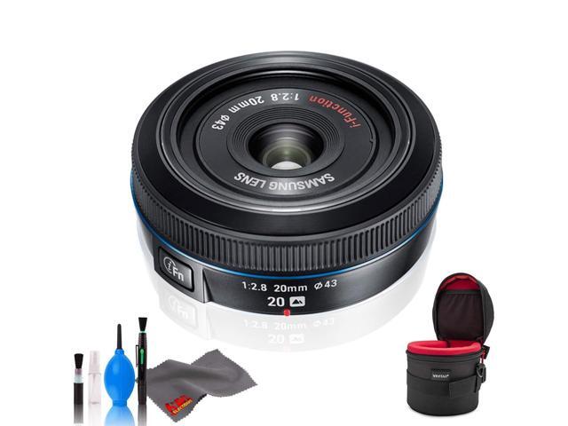 Samsung 20mm F.8 Pancake Lens F/NX (Black) - Standard Bundle