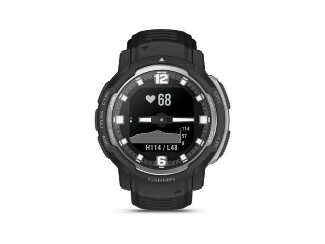 Garmin - Instinct Crossover 45mm Smartwatch Fiber-reinforced Polymer - Black - (2022) - image 3