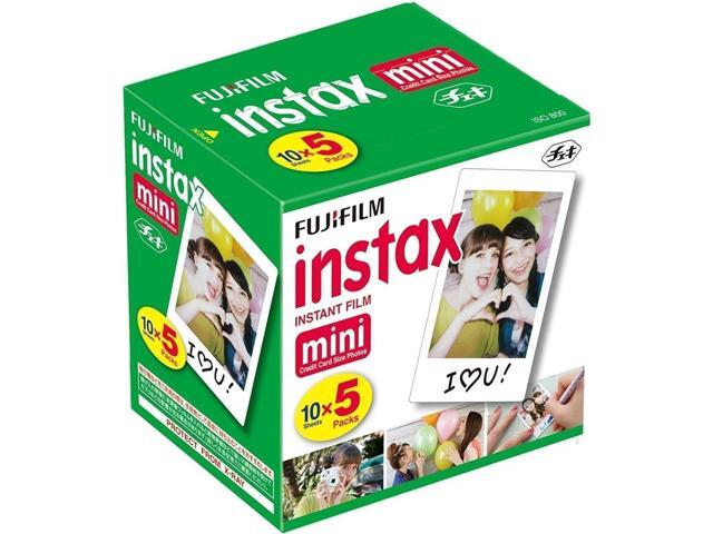 Fujifilm Instax Mini Instant Film, 10 Sheets5 Pack(Total 50 Shoots)