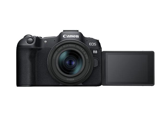 Canon - EOS R8 4K Video Mirrorless Camera with RF24-50mm f/4.5-6.3 IS STM Lens - Black - image 3