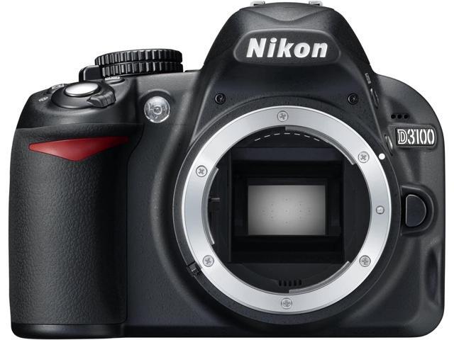 Nikon D3100 14.2MP DX-Format DSLR Digital Camera Body Only (No Lens) - (Black)