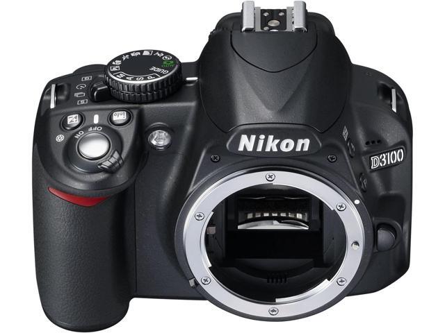 Nikon D3100 14.2MP DX-Format DSLR Digital Camera Body Only (No Lens) - (Black)