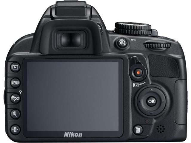 Nikon D3100 14.2MP DX-Format DSLR Digital Camera Body Only (No Lens) - (Black)