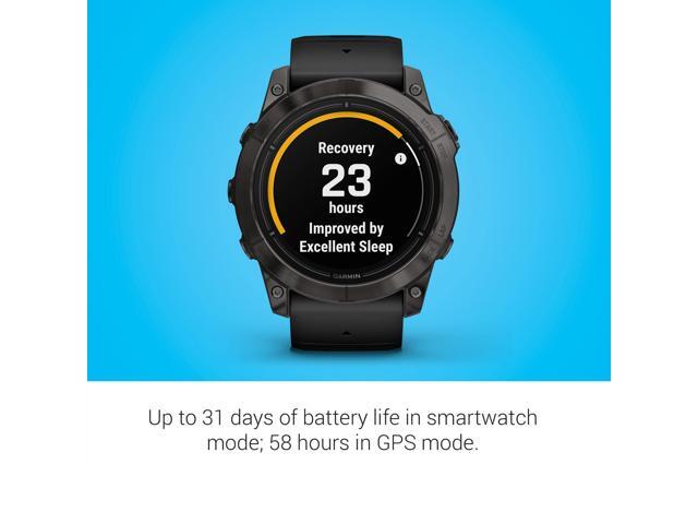 Garmin - epix Pro (Gen 2) Sapphire Edition 51mm Fiber-Reinforced Polymer - Carbon Gray DLC Titanium with Black Band - (2024) - image 5