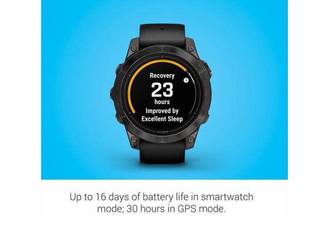 Garmin - epix Pro (Gen 2) Sapphire Edition 47mm Fiber-Reinforced Polymer - Carbon Gray DLC Titanium with Black Band - (2024) - image 4