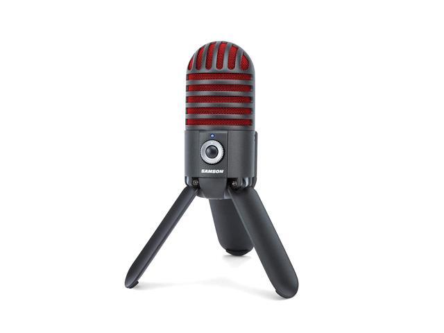 Samson Meteor Mic USB Studio Microphone, Limited Edition - Titanium Black/Red