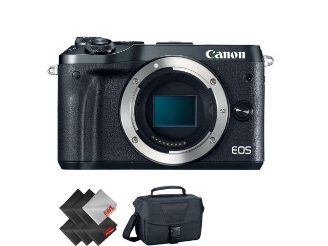 Canon EOS M6 Mirrorless Digital Camera (Body Only, Black) + 2 Year Accidental Warranty