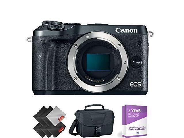 Canon EOS M6 Mirrorless Digital Camera (Body Only, Black) + 1 Year Warranty