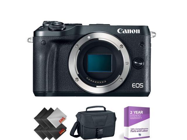 Canon EOS M6 Mirrorless Digital Camera (Body Only, Black) + 1 Year Warranty