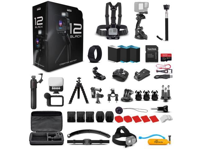 Photos - Action Camera GoPro HERO12 Creator Edition -  + 64GB + 50 Piece Kit + 2 Bat 