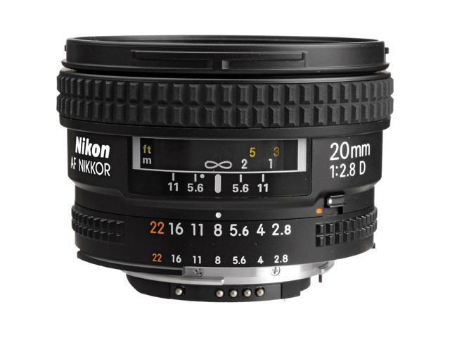 Nikon AF 20mm f/2.8D Wide-Angle Prime Lens (1913) Intl Model Bundle