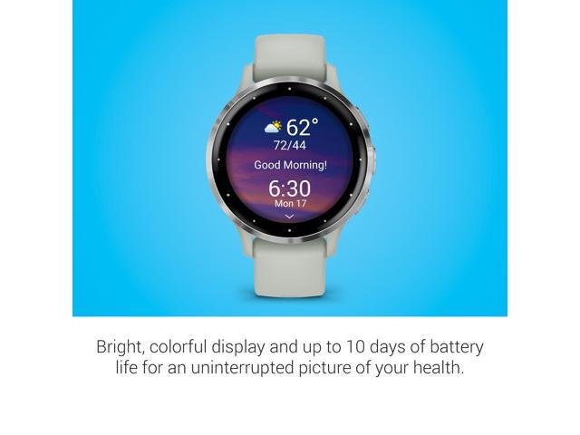 Garmin - Venu 3S GPS Smartwatch 41 mm Fiber-reinforced polymer - Stainless Steel and Sage Gray - (2023) - image 5