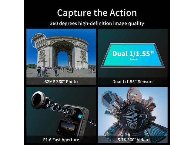 Kandao QooCam 3 360° Action Camera - Travel Combo