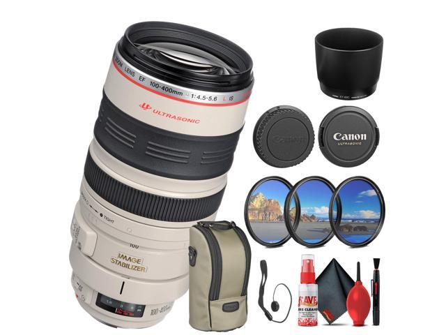 Canon EF 100-400mm f/4.5-5.6L IS USM Lens (2577A002) + Filter Kit Bundle (International Version)