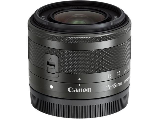 Canon EF-M 15-45mm f/3.5-6.3 IS STM Zoom Lens (Graphite) (0572C002) - Bundle