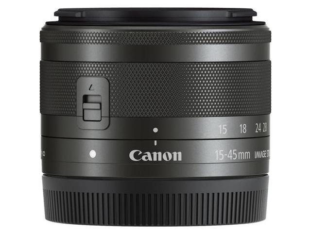 Canon EF-M 15-45mm f/3.5-6.3 IS STM Zoom Lens (Graphite) (0572C002) - Bundle