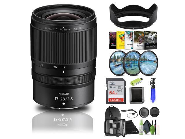 Nikon NIKKOR Z 17-28mm f/2.8 Lens (20115) + 64GB Memory Card + Filter Kit - Bundle