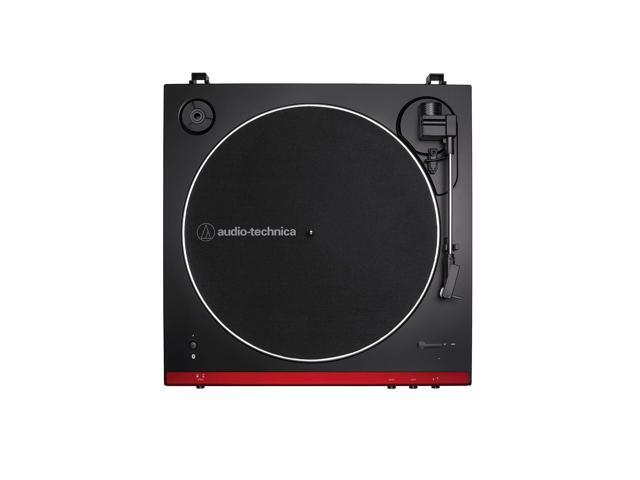 Audio-Technica AT-LP60XBT-RD Fully Automatic Belt-Drive Stereo Turntable, Red/Black, Bluetooth, Hi-Fi, 2 Speed