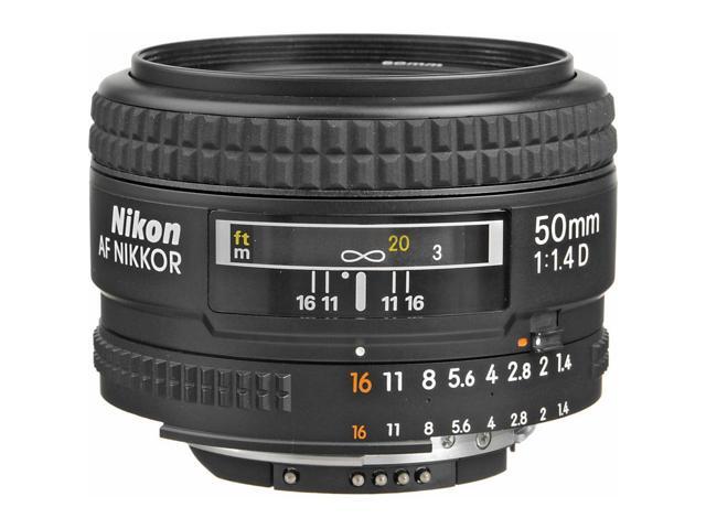 Nikon AF NIKKOR 50mm f/1.4D Lens (1902) + Filter Kit + Cap Keeper + Cleaning Kit - Bundle
