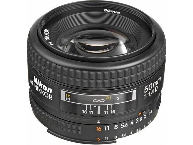 Nikon AF NIKKOR 50mm f/1.4D Lens (1902) + Filter Kit + Cap Keeper + Cleaning Kit - Bundle